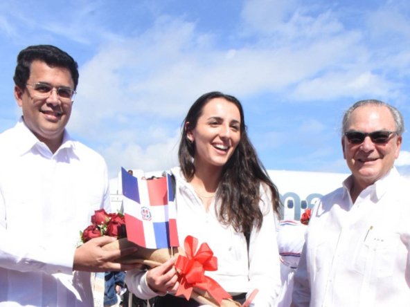 Arrival and celebration of tourist no. 10 million to the Dominican Republic